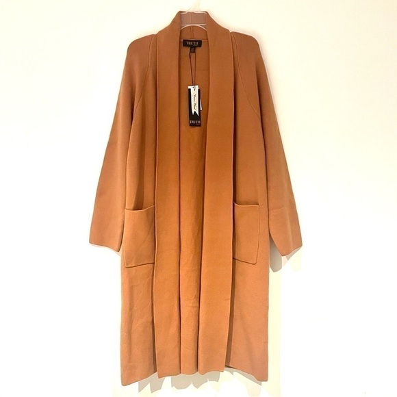 New TRUTH BY REPUBLIC Shawl Neck Cardigan Duster Heavy Sweater - Picture 1 of 4